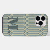 Art Deco Monogramm Anfangsbuchstabe iPhone / iPad- Hülle (Rückseite (Horizontal))
