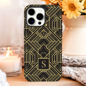 Art Deco Monogramm iPhone Hülle