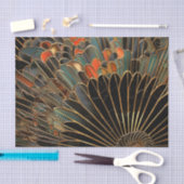 Art Deco Moody Fan Seidenpapier (Handwerk)