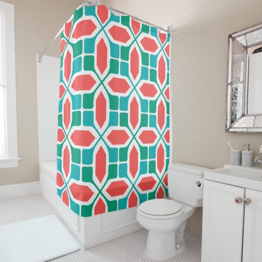 Art Deco Mosaic Duschvorhang (Beispiel)