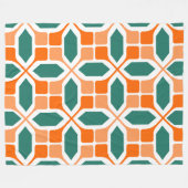 Art Deco Mosaic Fleecedecke (Vorderseite (Horizontal))