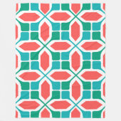 Art Deco Mosaic Fleecedecke (Vorderseite)