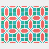 Art Deco Mosaic Fleecedecke (Vorderseite (Horizontal))