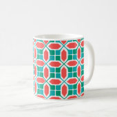 Art Deco Mosaic Kaffeetasse (VorderseiteRechts)