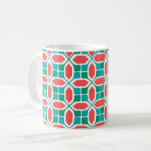 Art Deco Mosaic Kaffeetasse (Vorderseite Links)