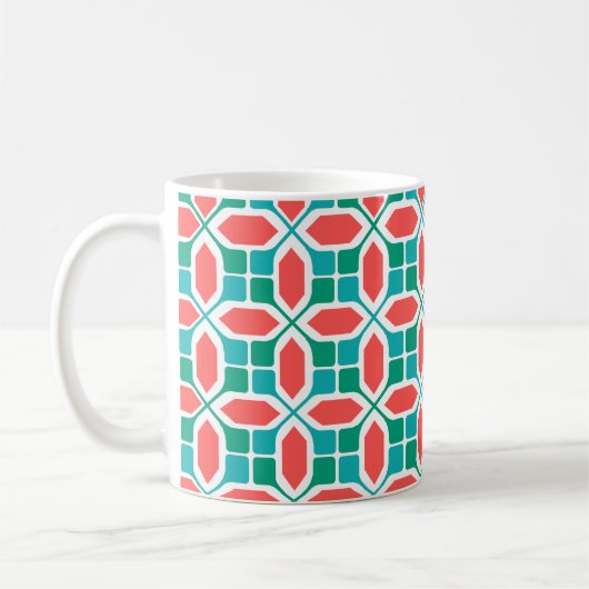 Art Deco Mosaic Kaffeetasse (Links)