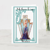 ART DECO MOTHERS DAY GREETING CARD KARTE (Vorderseite)