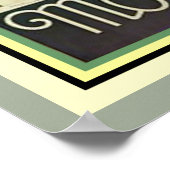 Art Deco Motobloc Bordeaux Poster 16 x 20 (Ecke)