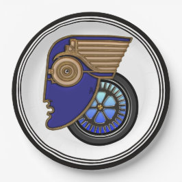 Art Deco Motorhead Pappteller