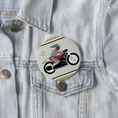 Art-Deco-Motorrad (3"-Button) Button (Beispiel)