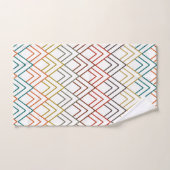 Art Deco Mountains Badhandtuch Set (Handtuch)
