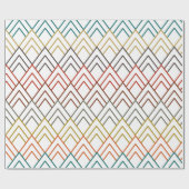 Art Deco Mountains Geschenkpapier (Flach)