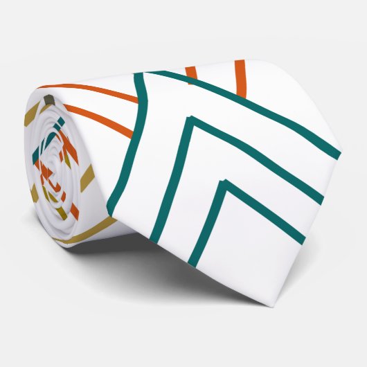 Art Deco Mountains Krawatte (Gerollt)