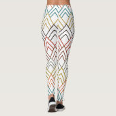 Art Deco Mountains Leggings (Rückseite)