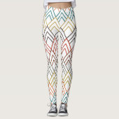 Art Deco Mountains Leggings (Vorderseite)
