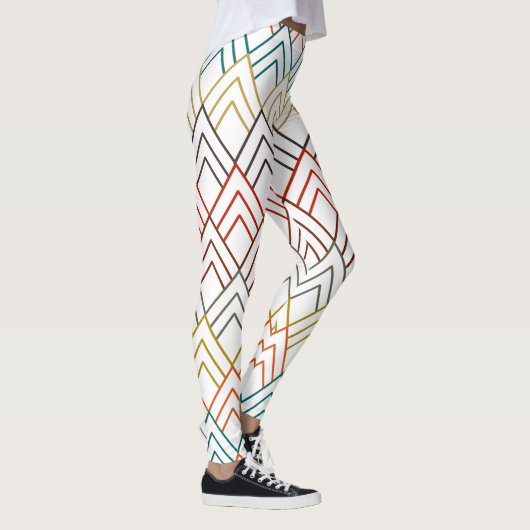 Art Deco Mountains Leggings (Rechts)
