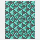 Art Deco Muschel Form Fleecedecke (Vorderseite)