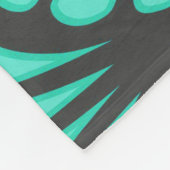 Art Deco Muschel Form Fleecedecke (Ecke)