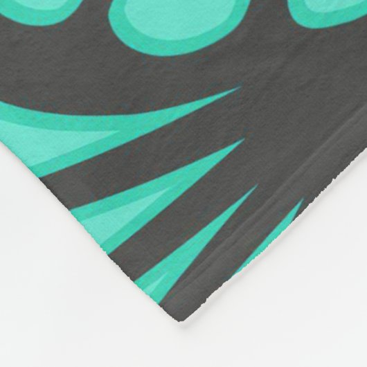 Art Deco Muschel Form Fleecedecke (Ecke)