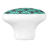 Art Deco Muschel Form Keramikknauf (Seitenansicht)