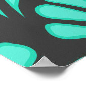 Art Deco Muschel Form Poster (Ecke)