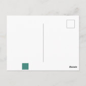 Art Deco Muschel Form Postkarte (Rückseite)