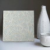Art Deco Muscheln Keramik Tile Fliese
