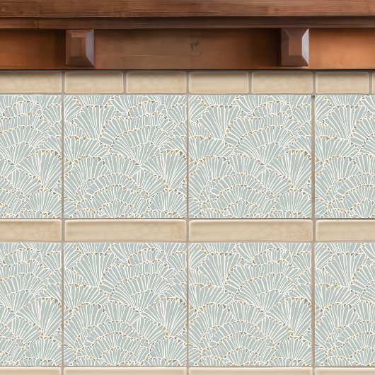 Art Deco Muscheln Keramik Tile Fliese