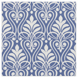 Art Deco Muster 01 - Hellrosa auf preußisch blau Stoff