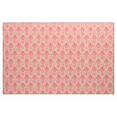 Art Deco Muster 01 - Hellrot auf Off-White Stoff (Fat Quarter (45,7 x 55,9 cm))