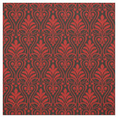 Art Deco Muster 01 - Milano Rot auf Schwarz Stoff (Muster)