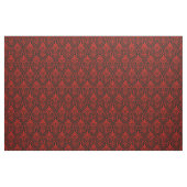 Art Deco Muster 01 - Milano Rot auf Schwarz Stoff (Fat Quarter (45,7 x 55,9 cm))