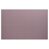 Art Deco Muster 01 - Orange auf Preußen Blau Stoff (Yard (91,4 cm))