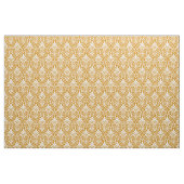 Art Deco Muster 01 - Weiß auf Deko Gold 2 Stoff (Fat Quarter (45,7 x 55,9 cm))