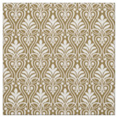 Art Deco Muster 01 - White on Gold Fusion Stoff (Muster)