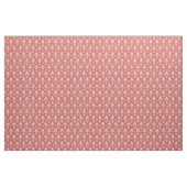 Art Deco Muster 01 - White on Persian Red Stoff (Yard (91,4 cm))