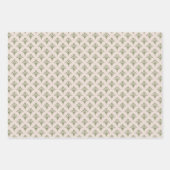 Art Deco Muster 02 - Camouflage Green on White Geschenkpapier Set (Vorderseite 3)