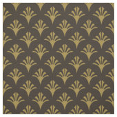 Art Deco Muster 02 - Deko Gold auf Deko Black Stoff (Muster)