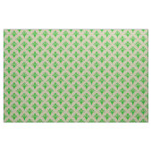 Art-Deco-Muster 02 - Dunkles Lime Green auf Off-Wh Stoff (Fat Quarter (45,7 x 55,9 cm))