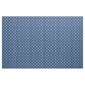 Art Deco Muster 02 - Weiß auf dunklem Azurblau Stoff (Yard (91,4 cm))
