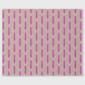 Art Deco Muster 03 - Bold Magenta on Off-White Geschenkpapier (Flach)