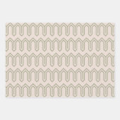 Art Deco Muster 05 - Camouflage Green on White Geschenkpapier Set (Vorderseite)