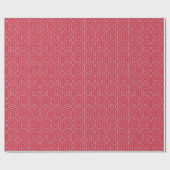 Art Deco Muster 07 - Spanisches Grau auf Paradise  Geschenkpapier (Flach)