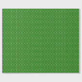 Art Deco Muster 10 - Off-White on Forest Green Geschenkpapier (Flach)