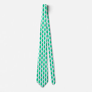 Art Deco Muster 3 in Aqua Krawatte