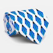 Art Deco Muster 3 in blau Krawatte (Gerollt)