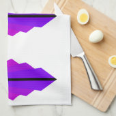 Art Deco Muster 3 in Lila Teetuch Geschirrtuch (Viertel Falte)