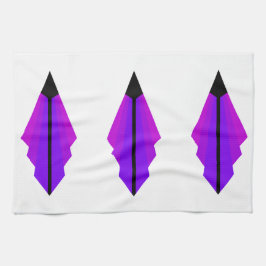 Art Deco Muster 3 in Lila Teetuch Geschirrtuch