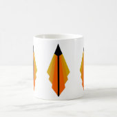 Art Deco Muster 3 in Orange Kaffeetasse (Mittel)