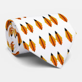 Art Deco Muster 3 in Orange Krawatte (Gerollt)
